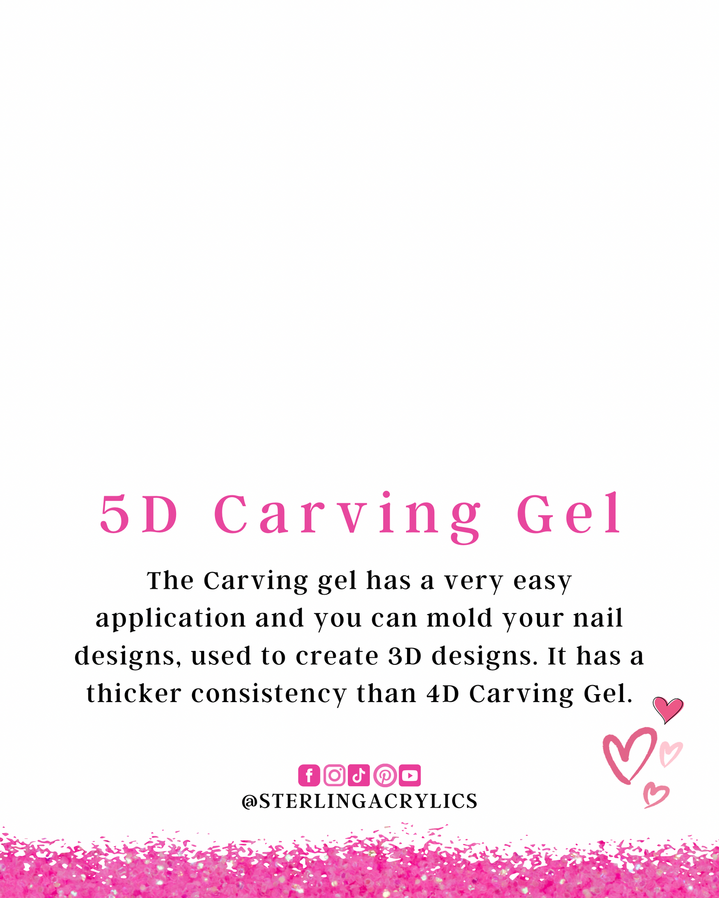 5D Carving Gel no.10 fuchsia 💕