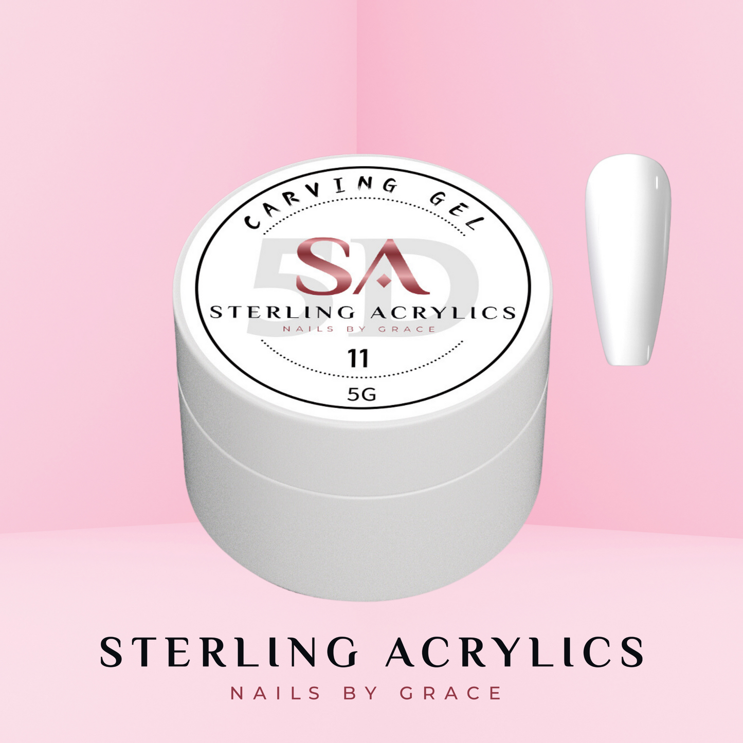 5D Carving Gel no.11 white 💕