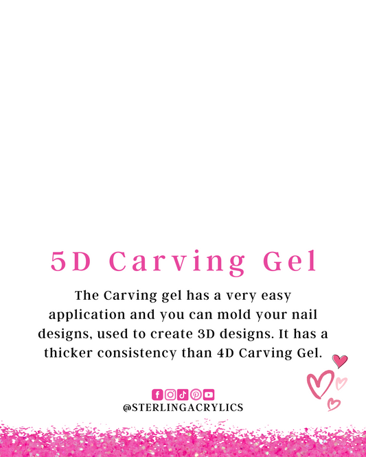 5D Carving Gel no.12 black 💕