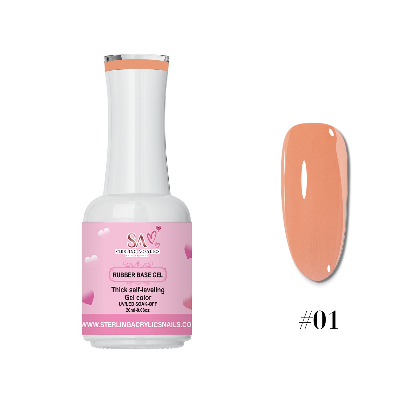 Rubber Base Gel Color No. 1 Arecibo 💕