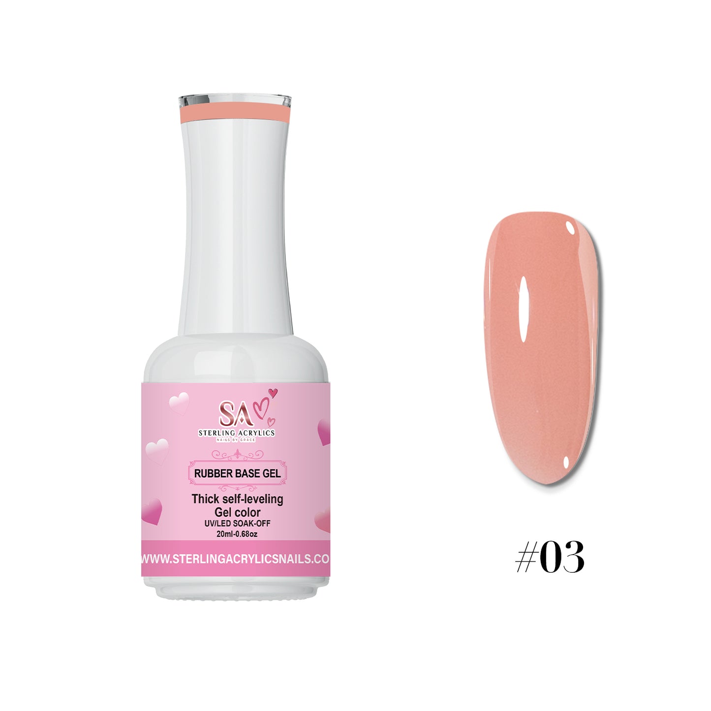 Rubber Base Gel Color No. 3 Humacao 💕