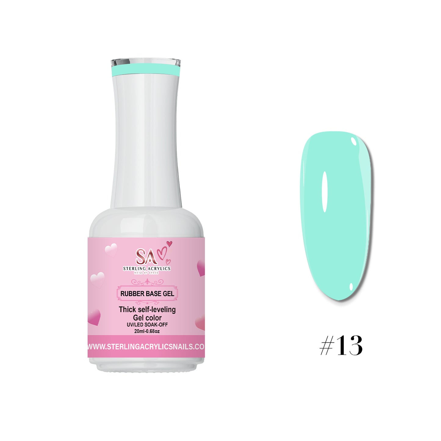 Rubber Base Gel Color No. 13 Utuado 💕