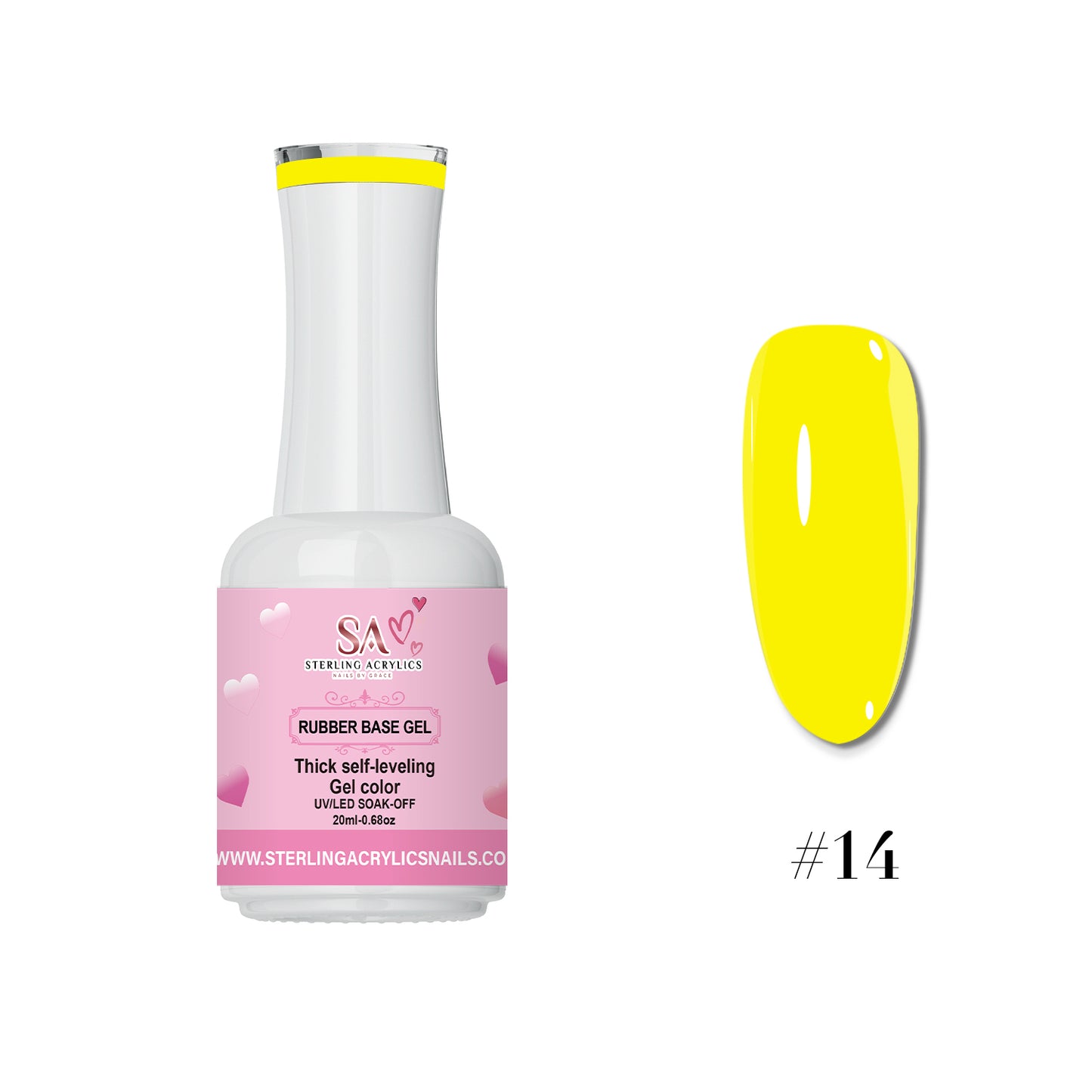 Rubber Base Gel Color No. 14 Ponce 💕