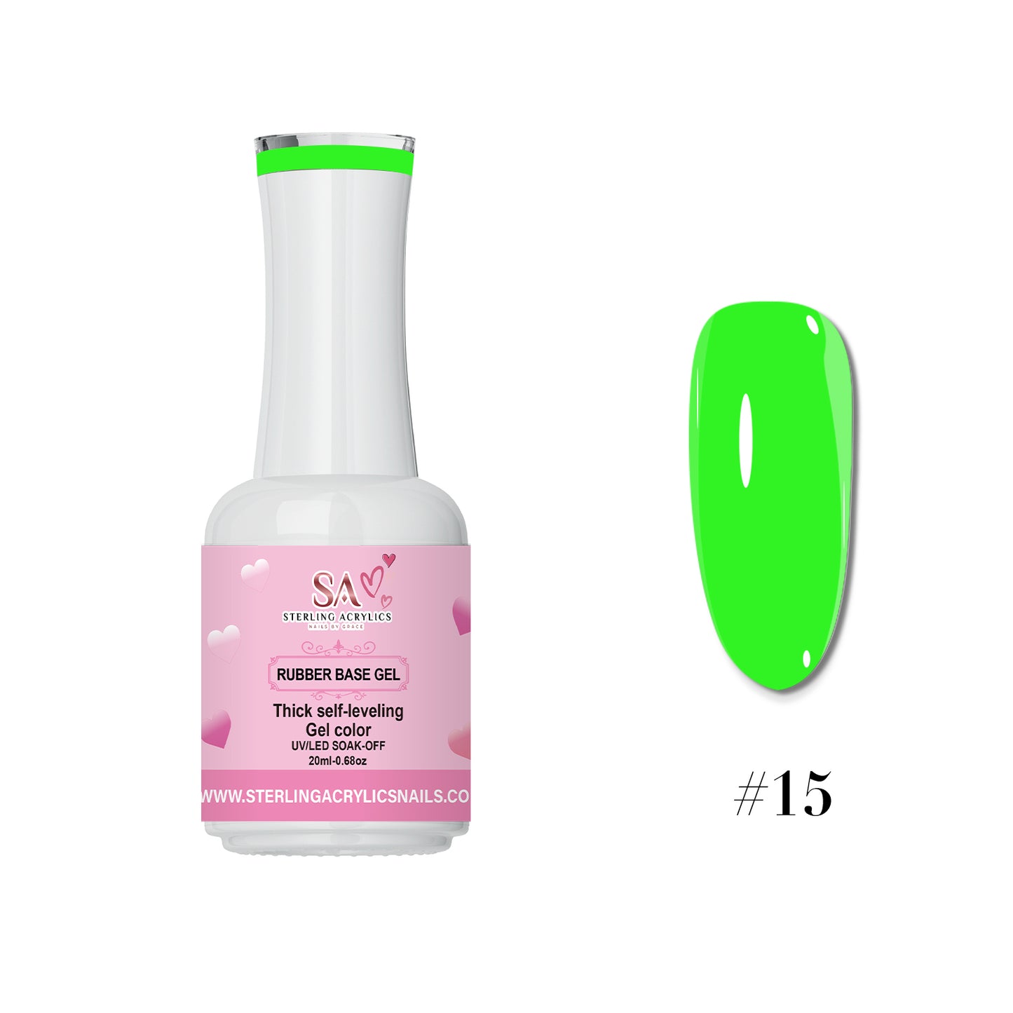 Rubber Base Gel Color No. 15 Guayanilla 💕