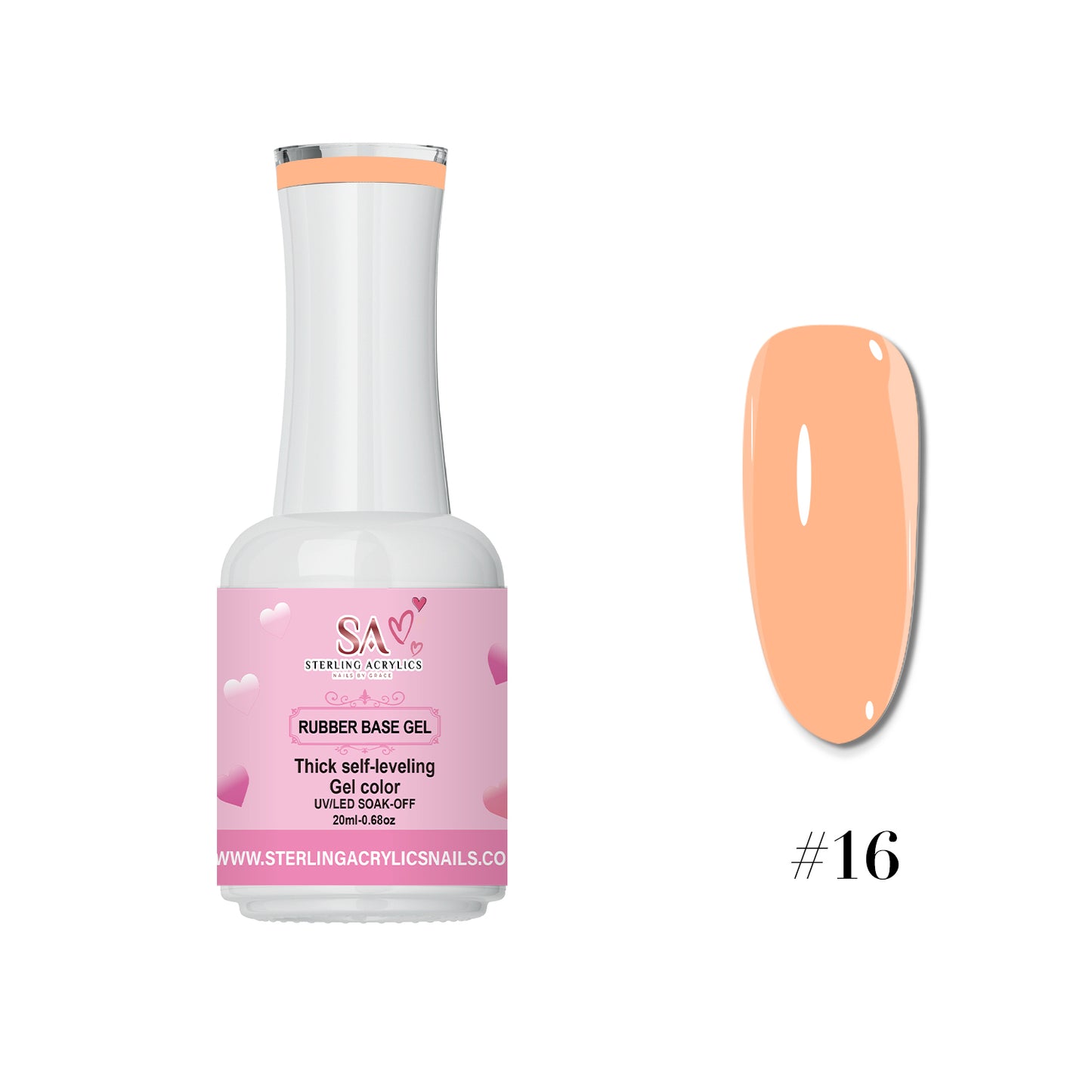 Rubber Base Gel Color No. 16 Yauco 💕