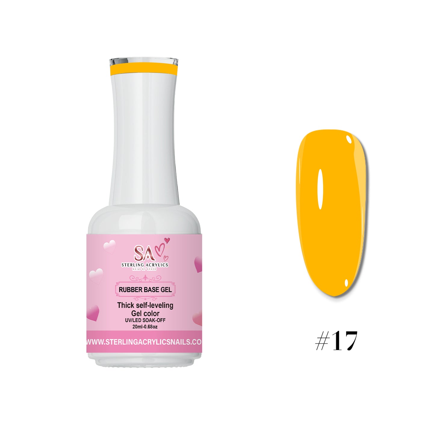 Rubber Base Gel Color No. 17 Carolina 💕