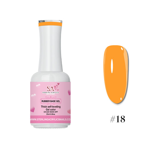Rubber Base Gel Color No. 18 Hatillo 💕